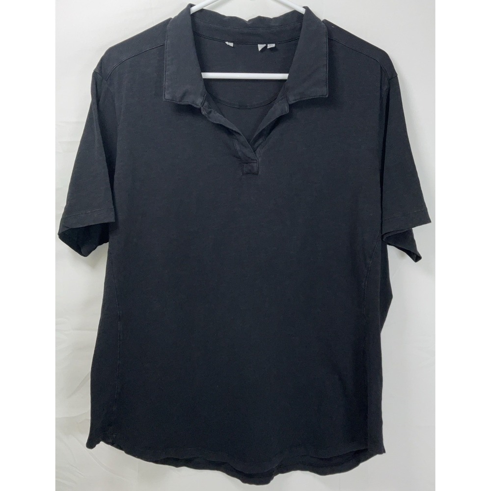 NWOT Women's Johnnie-O Golf Polo Shirt - Coastal Wash Midnight Black - XL